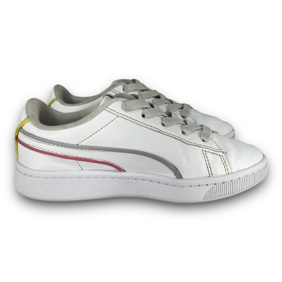 Puma Vikky v2 Hem Sneakers 371485-03 Casual Slip On Shoes White Youth 1 - Picture 3 of 9